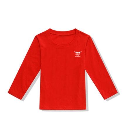 Kids' Solid Color Crew Neck Long Sleeve T-Shirt